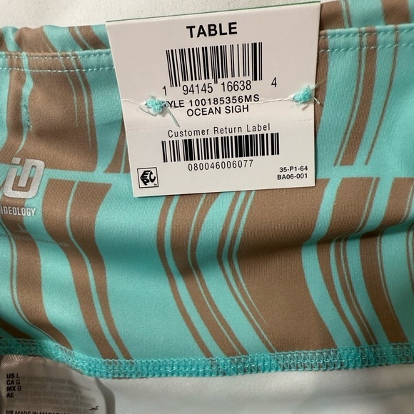 Ideology Performance Leggings High Rise Pockets Compression Blue Tan Size Large - Picture 10 of 10